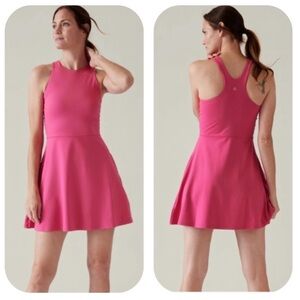 Athleta Vibrant Red Midi Dress